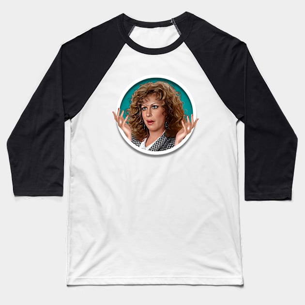 Bette Midler Baseball T-Shirt by Indecent Designs